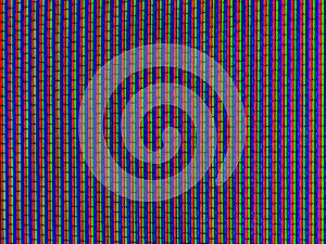 LCD screen pixels - LCD screen closeup - RGB pixels macro - pixel pattern