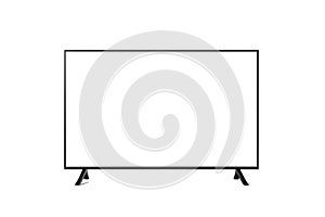 lcd tv monitor isolated on transparent background