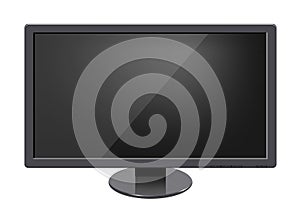 Lcd tv monitor isolated vector illustration
