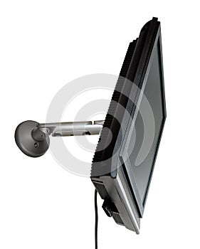 LCD TV/monitor mounted on a wall