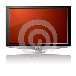 LCD tv red