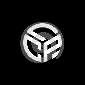 LCP letter logo design on black background. LCP creative initials letter logo concept. LCP letter design