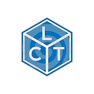 LCT letter logo design on black background. LCT creative initials letter logo concept. LCT letter design