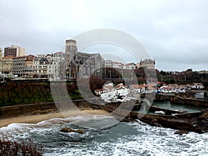 ÃÅ¾ld harbour of Biarritz, France