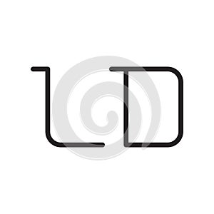ld initial letter vector logo icon