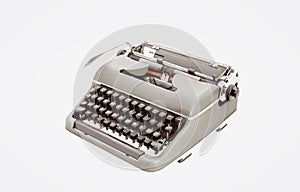 ld-style typewriter, three-quarters top angle