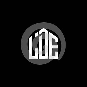 LDE letter logo design on BLACK background. LDE creative initials letter logo concept. LDE letter design.LDE letter logo design on photo