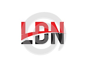 LDN Letter Initial Logo Design photo