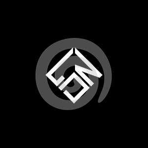 LDN letter logo design on black background. LDN creative initials letter logo concept. LDN letter design photo