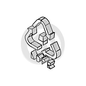 ldpe plastic product sign isometric icon vector illustration