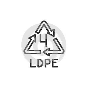 Ldpe sign line icon