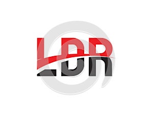 LDR Letter Initial Logo Design photo