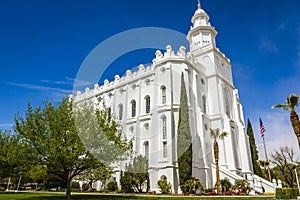 LDS Mormon Temple In St. George Utah photo