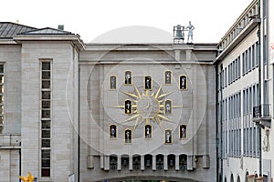 Le Carillon du Mont des Arts, Jacquemart Carillon clock in Brussels, Belgium