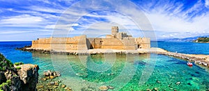 Le Castella ,beautiful medieval castle in Calabria,Italy. photo