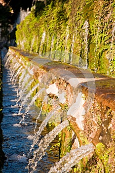 Le cento fontane a Villa d'este in Tivoli - Roma