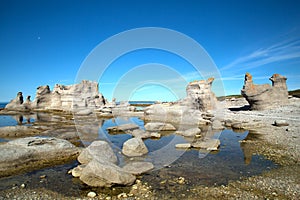 Beautiful landscape at Mingan in Quebec in Canada photo