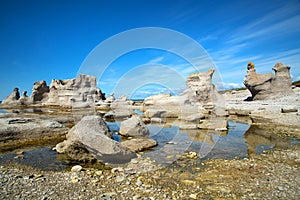 Beautiful landscape at Mingan in Quebec in Canada photo