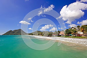 Le Diamant Beach. Beautiful Beach Scene in Martinique, French Overseas Department