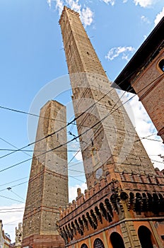 Le Due Torri - The Two Towers - Bologna, Emilia Romagna, Italy