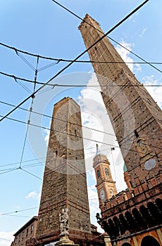 Le Due Torri - The Two Towers - Bologna, Emilia Romagna, Italy