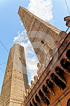 Le Due Torri - The Two Towers - Bologna, Emilia Romagna, Italy