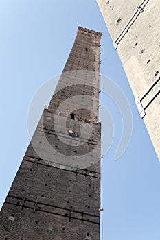 Le Due Torri The Two Towers at the end of Via Rizzoli