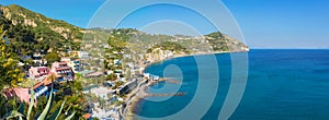 Le Fumarole beach near Sant`Angelo on Ischia island, Italy photo