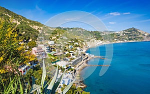 Le Fumarole beach near Sant\'Angelo on Ischia island, Italy photo