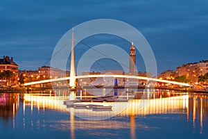 Le Havre nightly cityscape photo