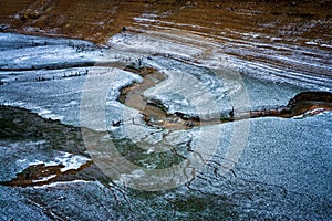 Winter landscape in the bourbogne - France photo