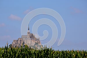 Le Mont Saint-Michel tidal island Normandy northern France