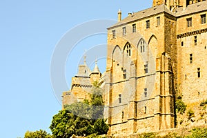 Le Mont Saint-Michel tidal island Normandy northern France