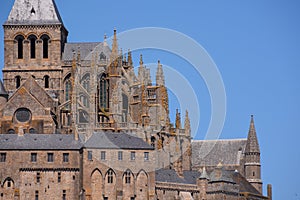 Le Mont Saint-Michel tidal island Normandy northern France