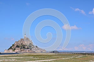 Le Mont Saint-Michel tidal island Normandy northern France