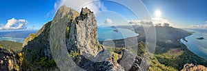 Le Morne Brabant Mountain, UNESCO World Heritage Site basaltic mountain with a summit of 556 metres, Mauritius