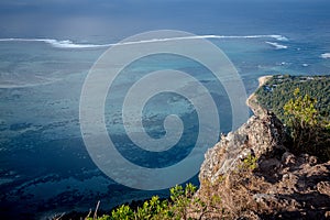 Le Morne Brabant Mountain, UNESCO World Heritage Site basaltic mountain with a summit of 556 metres, Mauritius