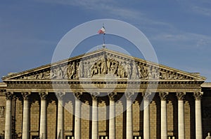 Le Palais Bourbon, the French parliament in Paris