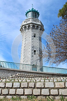 Le Phare du Mont Saint Clair, a lighthouse, constructed in 1903, overlooking Mediterranean port town of SÃ¨te in France