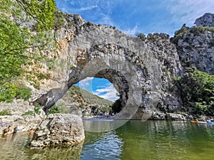 Le Pont d`Arc in the Ardeche region