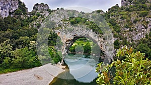 Le Pont d Arch, Natural Reserve of Ardeche, France