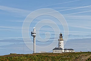 Le Stiff semaphore and lighthouse - Ouessant Island - FinistÃ¨re, Brittany