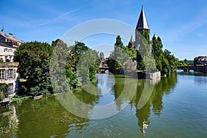 Le temple neuf - a church in Metz along the Moselle in France