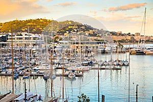 Le Vieux Port of Cannes. Cannes yachting festival. France