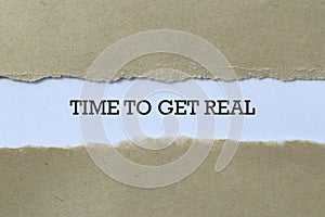 Time to get real on paper