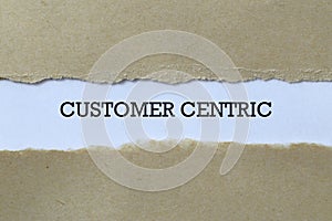 Customer centric on paper photo