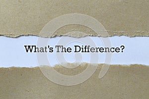 What`s the difference on paper photo