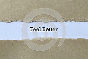 Feel better on paper