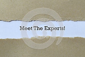 Meet the experts on paper photo