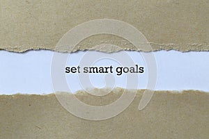 Set smart goals on paper